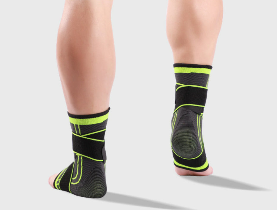 Ankelbeskyttelse fleksibel - gul/sort