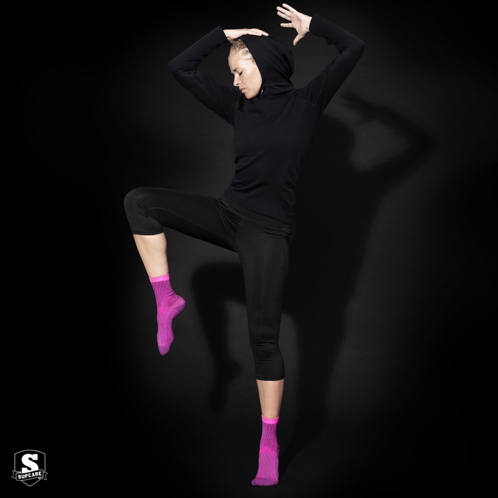 Sportsstrømpe Crew - Lilla