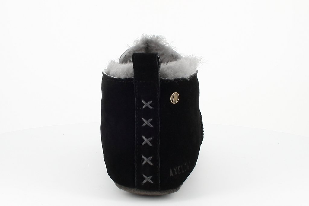 Hjemmesko i fåreskind Innsbruck Black Asphalt