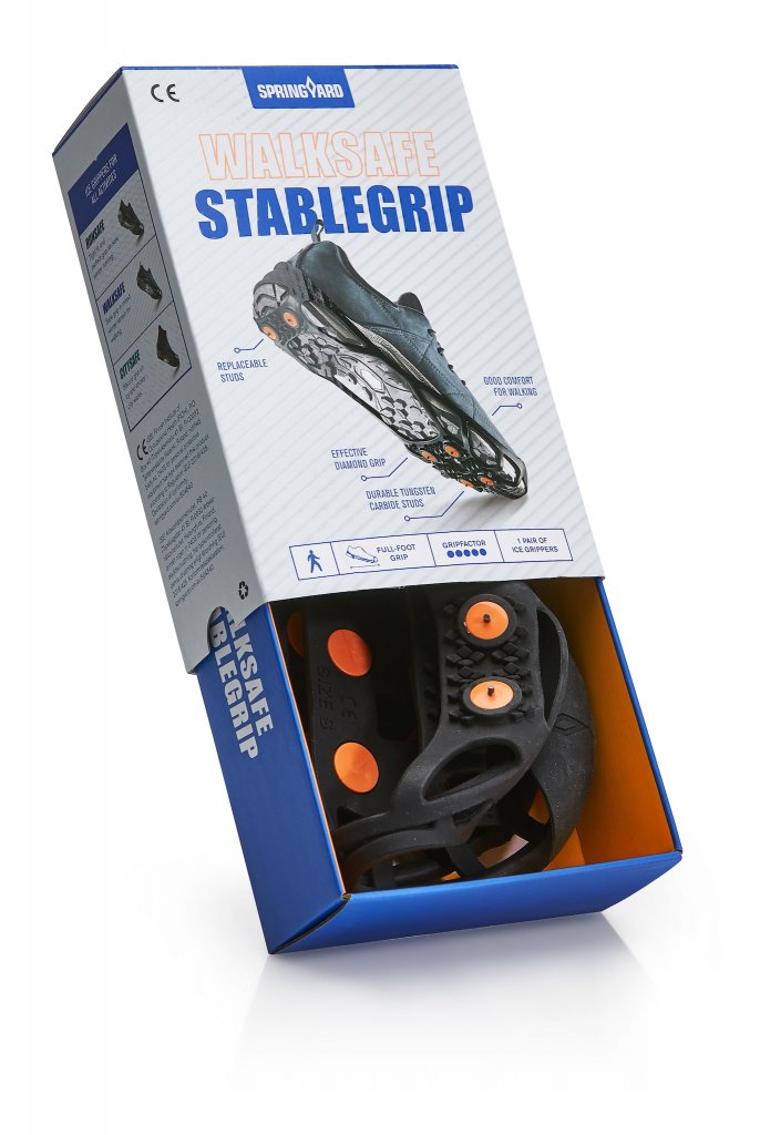 Nitter Skridsikker hælfod - Stablegrip Sort