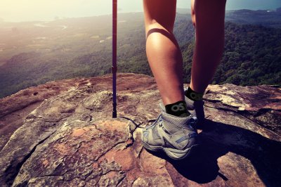 FS4 Crew Sock mod hælspore Os1st - Grå - STØRRELSE 33-36