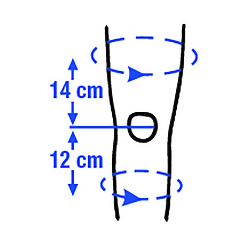 Størrelse XXS -Genu-GO Knæbeskyttelse for reduceret hævelse.