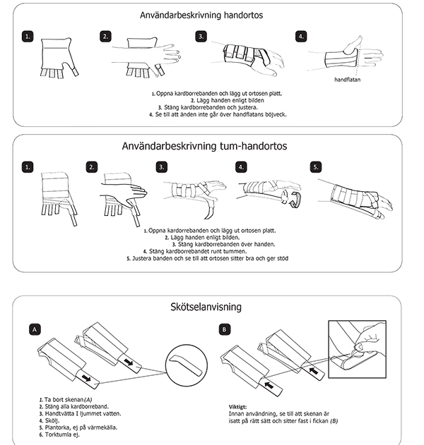 Elastiske håndledsbånd
