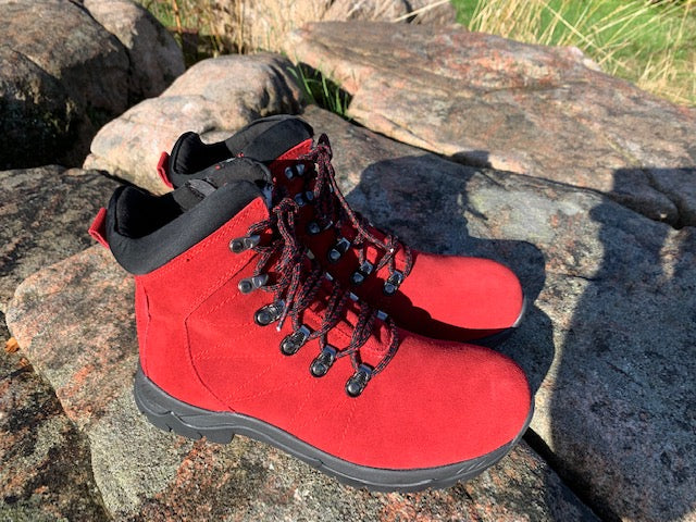 Eskimo-støvle med nitter Goldy - Rød