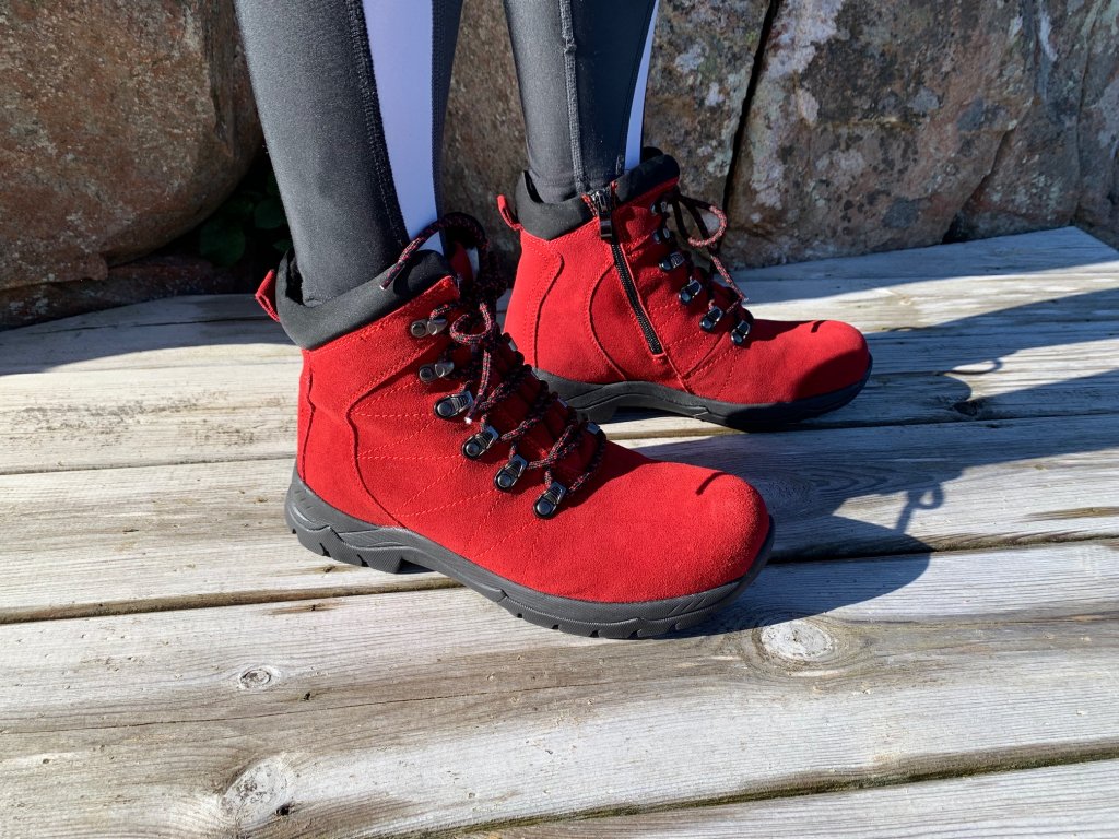 Eskimo-støvle med nitter Goldy - Rød