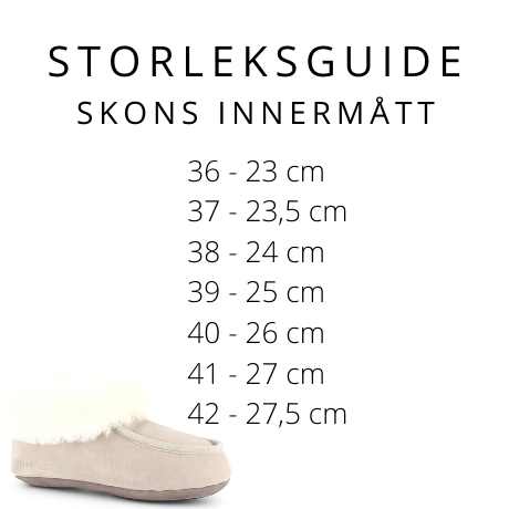 Hjemmesko i fåreskind London Sand/Hvid