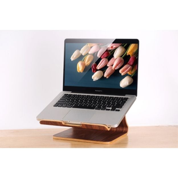 Bærbar holder til bærbar computer - for optimal ergonomi ved skrivebordet.
