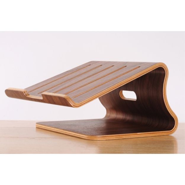 Bærbar holder til bærbar computer - for optimal ergonomi ved skrivebordet.