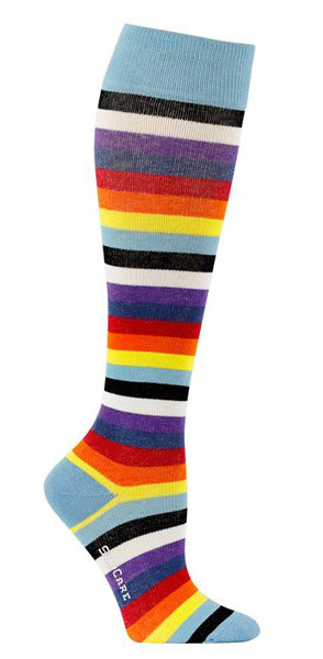 Støttestrømper - stribede