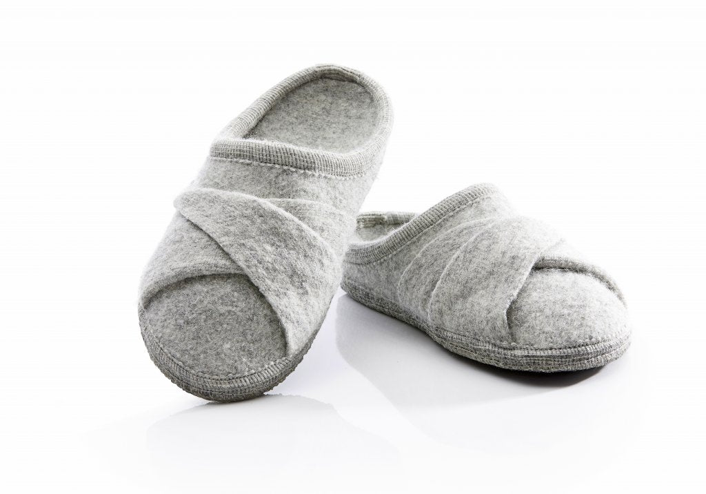 Størrelse 36 - Uld hjemmesko - Ulle Seamless Twist Women - Grå