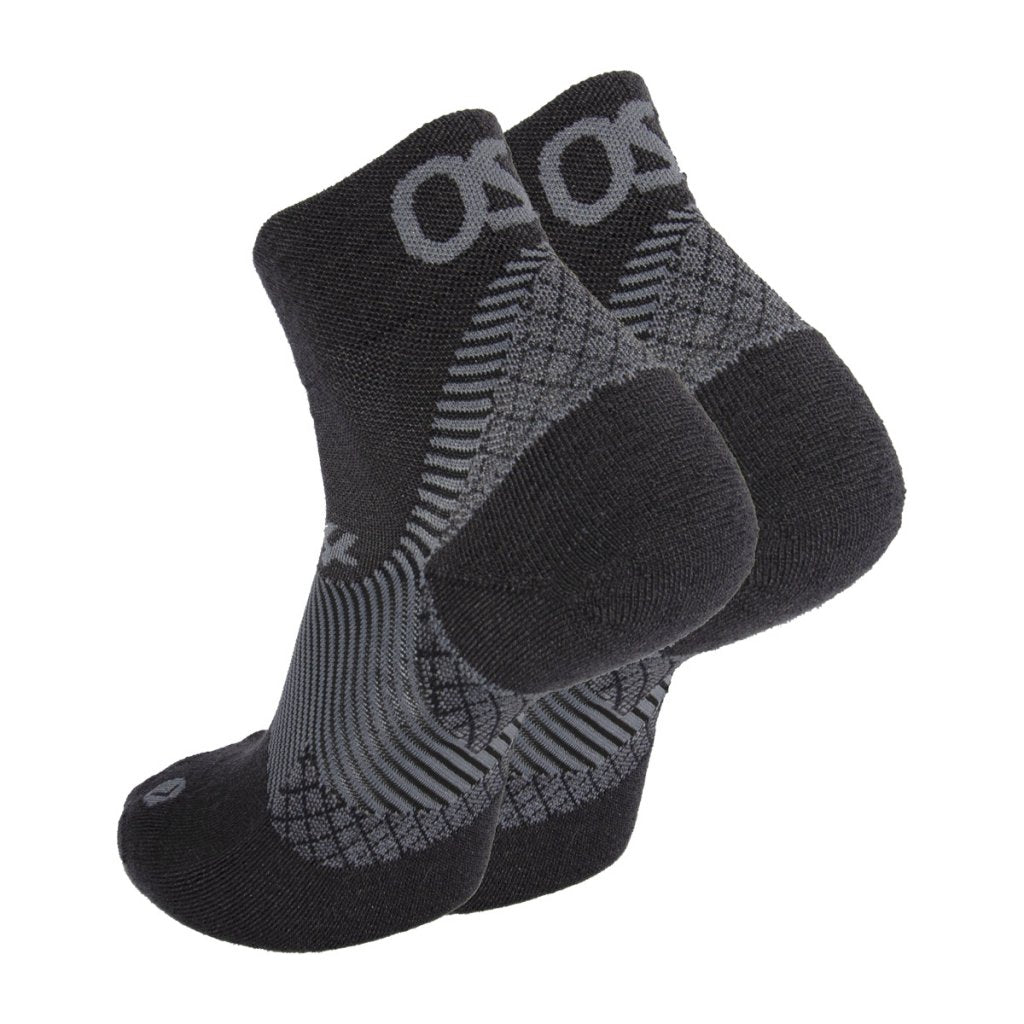 OS1st Merino Crew Sock mod hælspore - Sort
